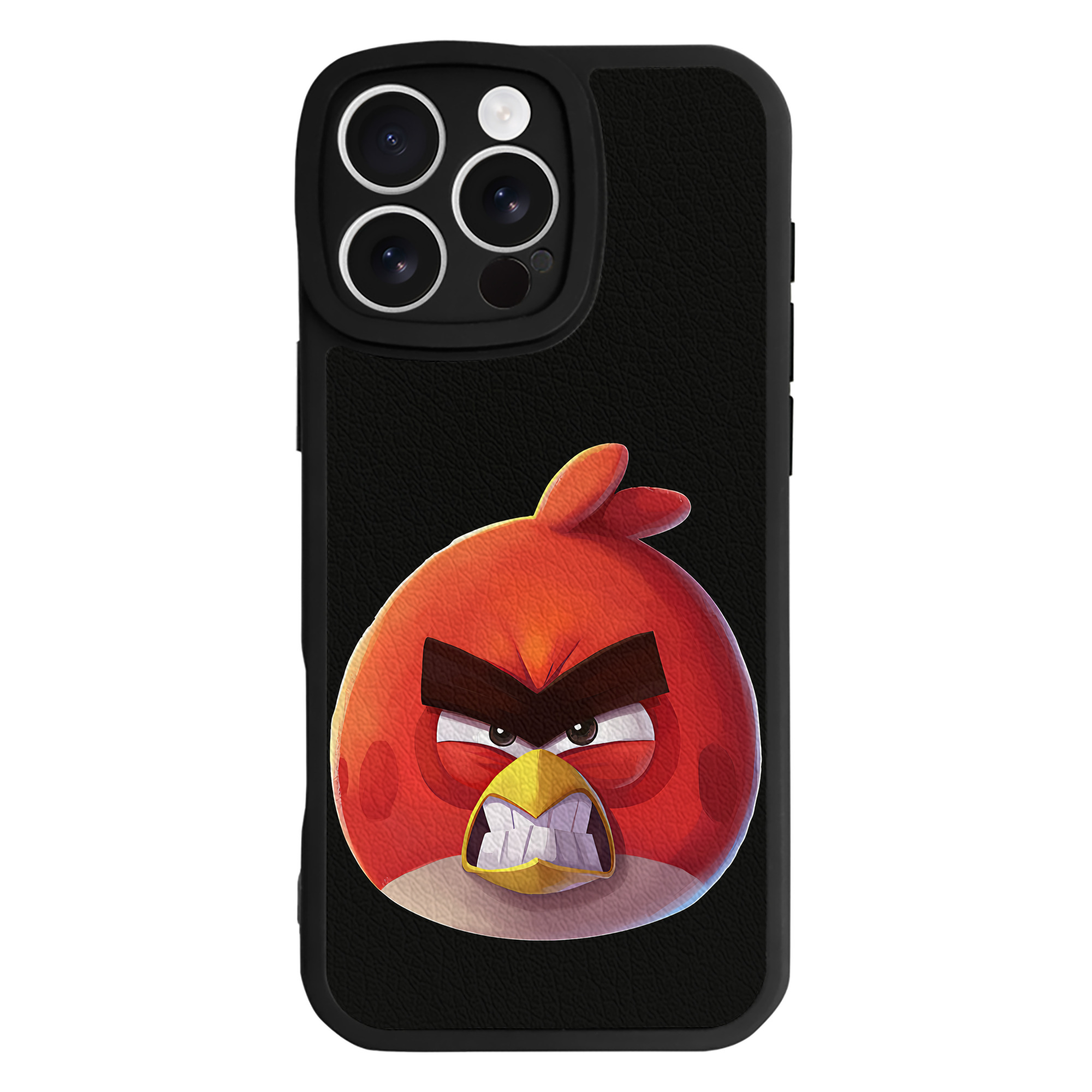 （画像用） Angry Birds アングリーバード 【iPhone 16シリーズ対応】シリコンスマホケース（レザー調） 材質：シリコン
